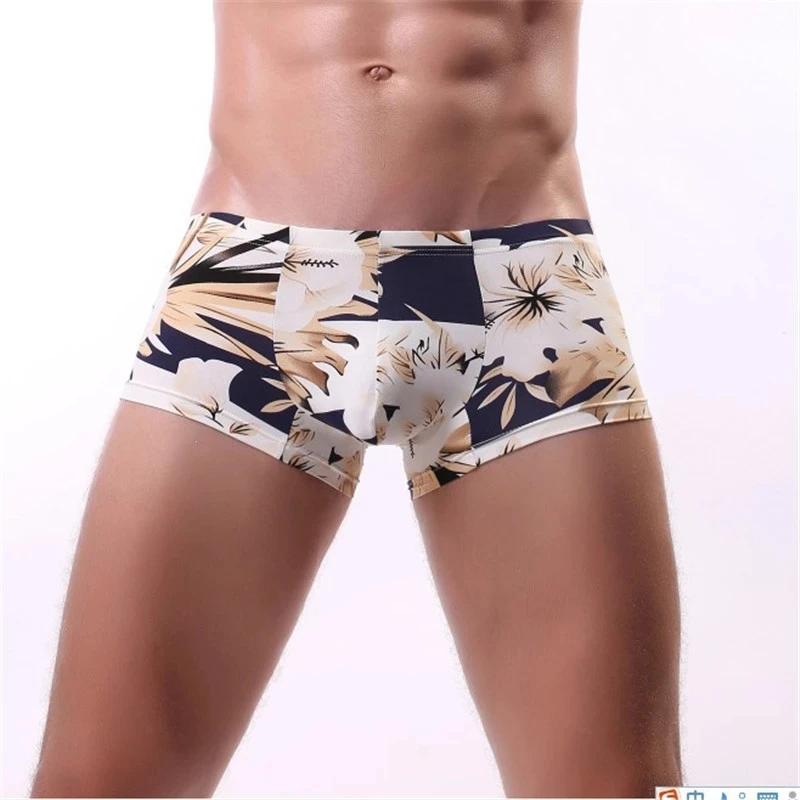 Men\'s Underwear Ice Silk Summer Seamless Underpants Male Pants Boxer Man Casual Plus Size Underwear Men Panties 2024