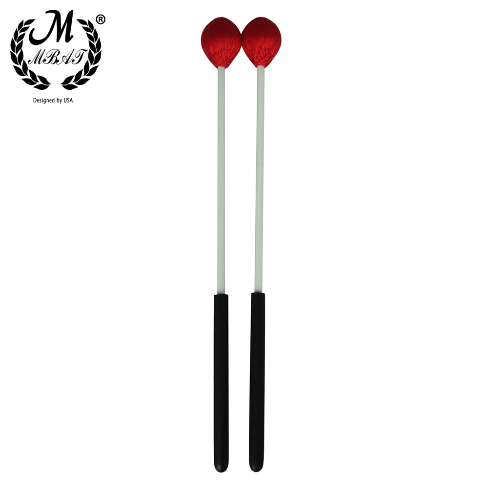 M MBAT 1 Pair Primary Marimba Mallets Xylophone Drumsticks Percussion Instrument Accessories Tongue Drum Hammer Music Tools