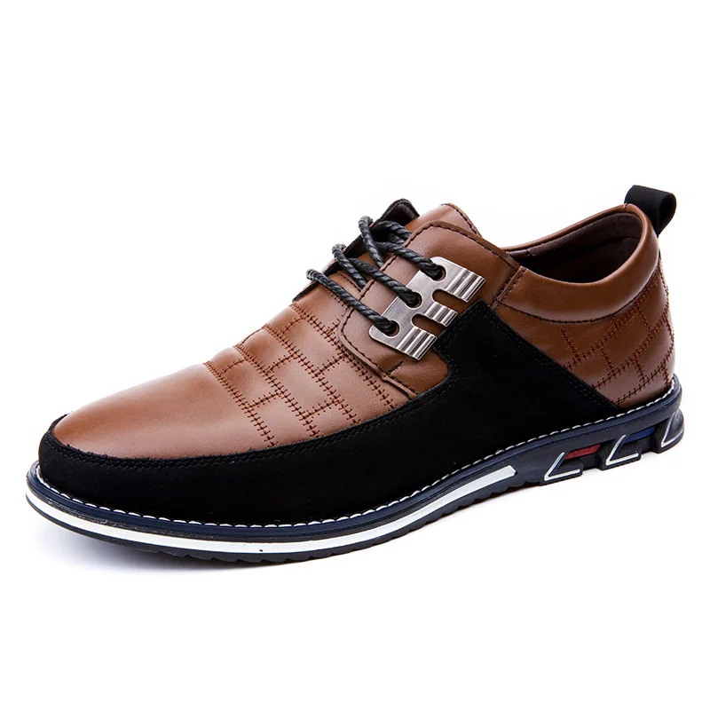 

Nice Leather Men Shoes Thick Sole Soft Mens Casual Shoes Comfortable Brand Male Footwear Black Brown A2261