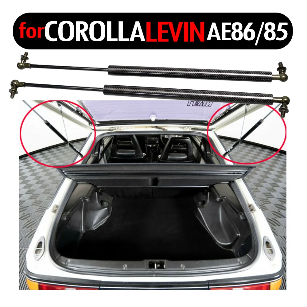 XIANGSHANG 2pcs Rear Auto Boot Suspension Springs Struts Lift Supports for Toyota COROLLA LEVIN AE86 AE85 1983-1987 Damper