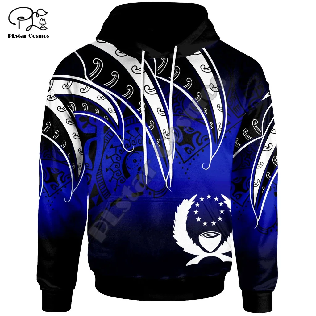 PLstar Cosmos 3DPrint Pohnpei Polynesian Culture Tribe Turtle Tattoo Unisex Men/Women Funny Harajuku Streetwear Zip Hoodies-d12