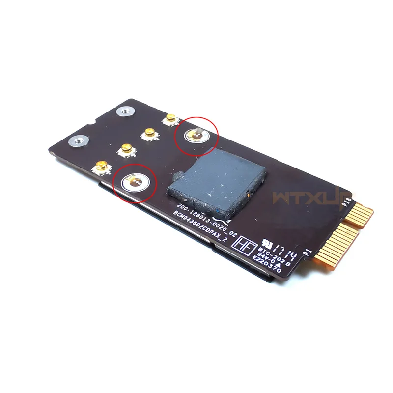 Imagem -04 - para Apple Imac Placa de Rede Wifi Bluetooth 4.2 27 21 A1418 A1419 802.11ac Bcm943602cdpax Original Bcm943602cdp