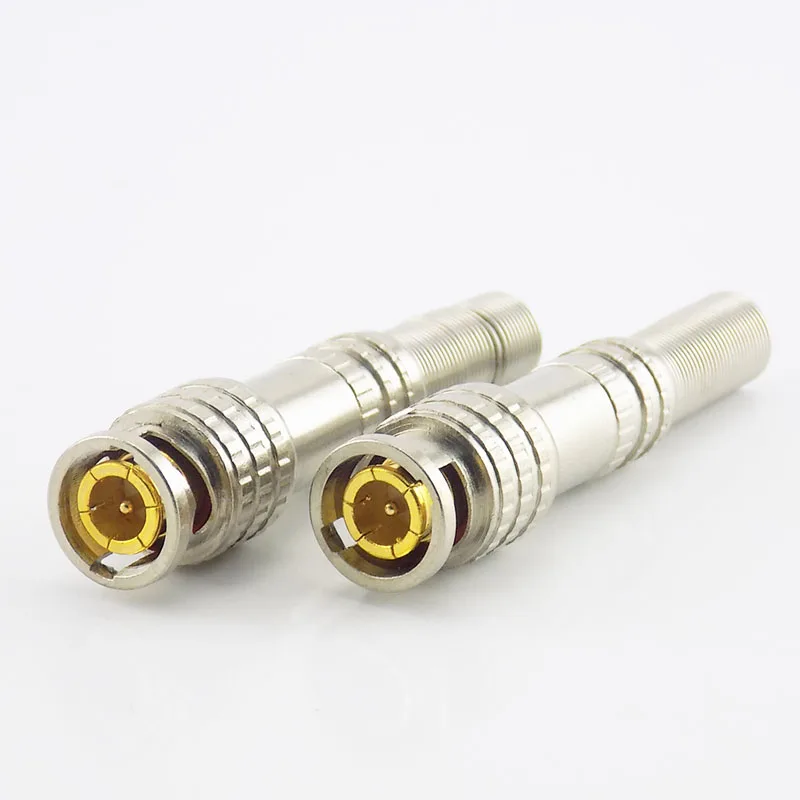 CCTV Accessories Coaxial RG59 Twist Spring BNC Connector Jack Adapter Twist-on BNC Male Camera Surveillance Kit System