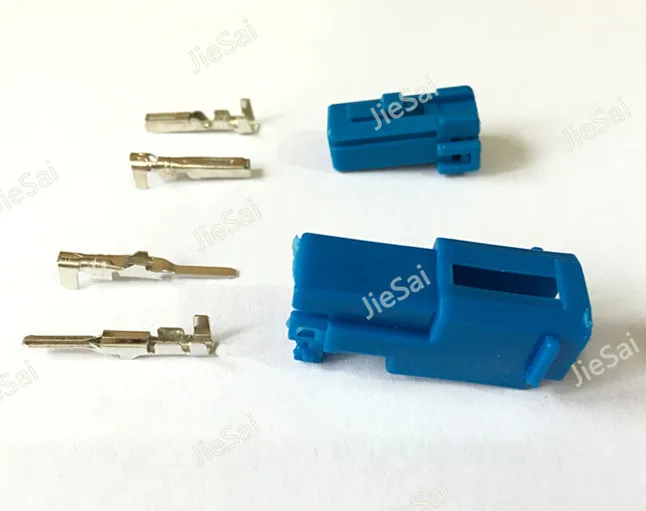 2 Pin 174463-1 Female And Male Plastic Housing Automotive Connector Auto Plug