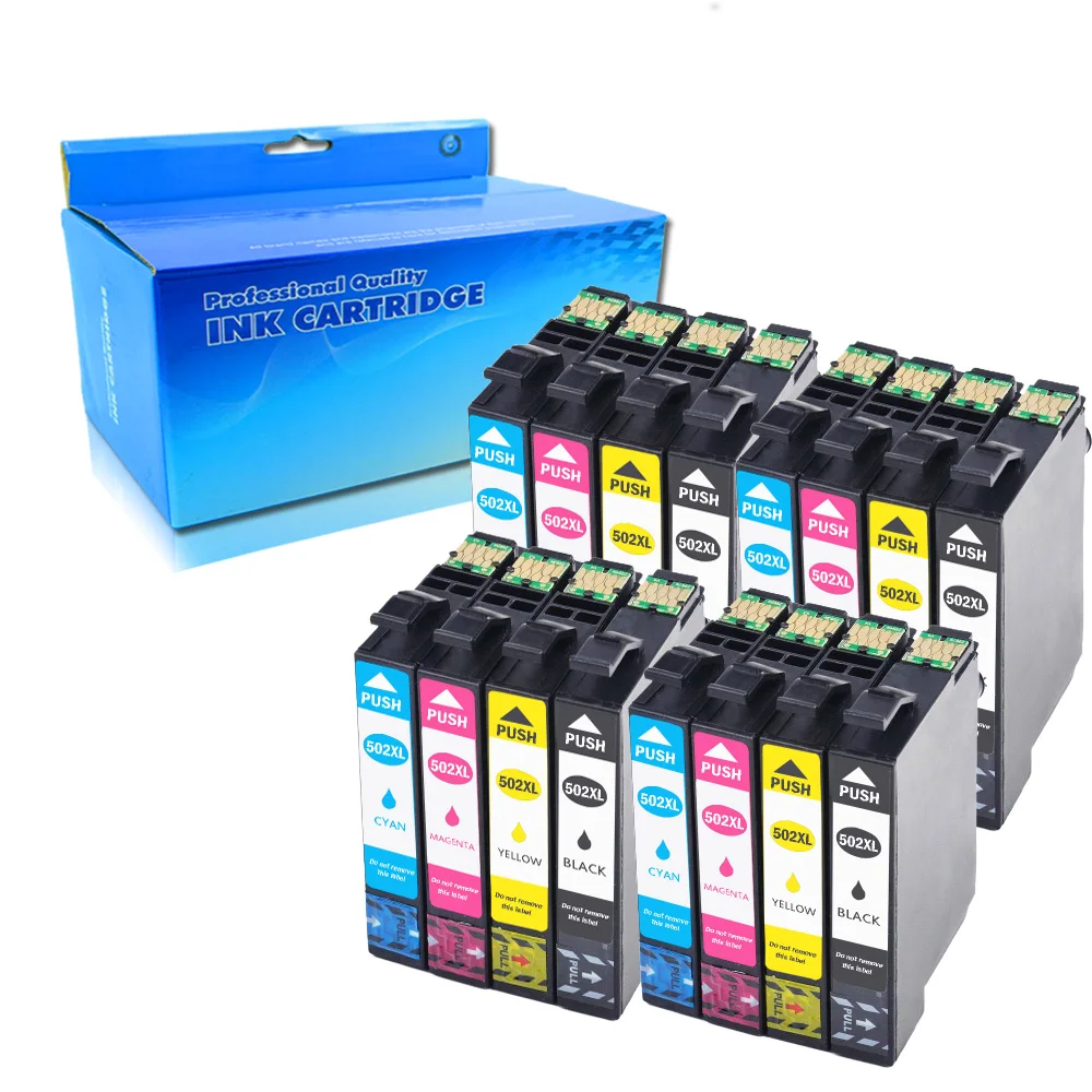 

16Pack Epson T502 XL Ink Cartridges Compatible For Epson Expression Home XP-5105 XP-5100 XP5105 XP5100 WorkForce WF-2860DWF