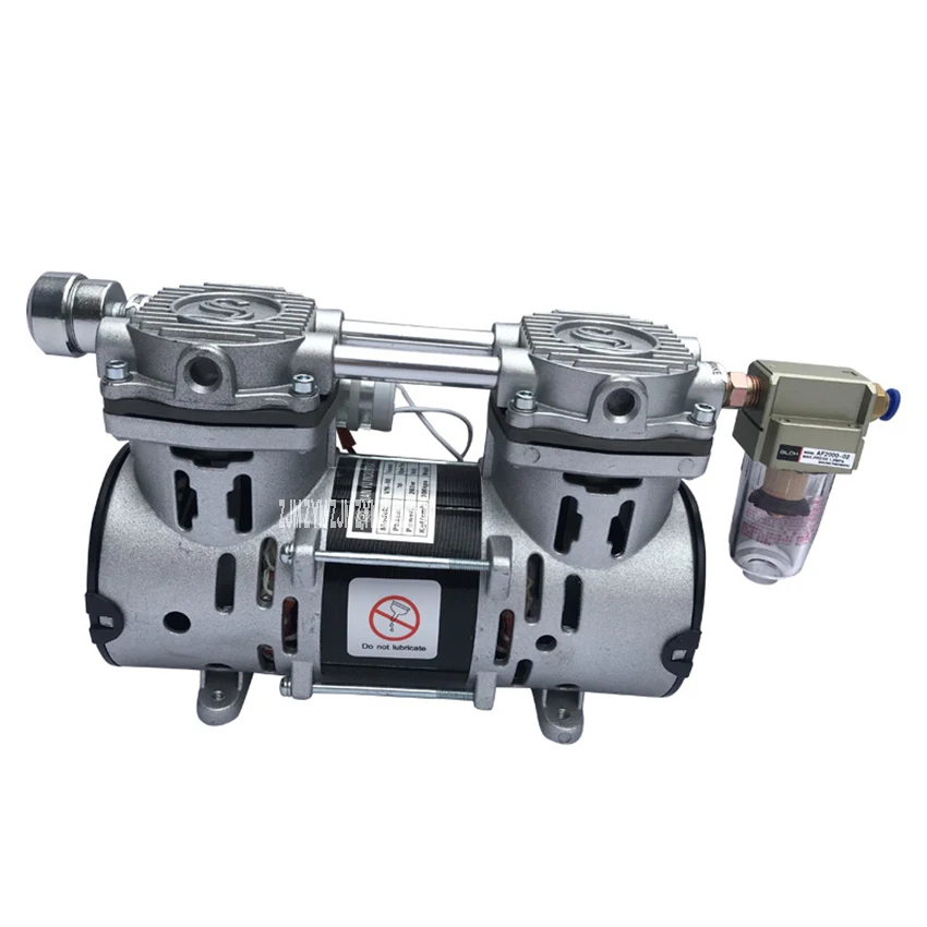 VN-60 Mini Energy-Saving High Piston Vacum Pump Low Noise Oilless Vacuum Pressure Pump Large Flow 60L/Min 260W 110V/220V