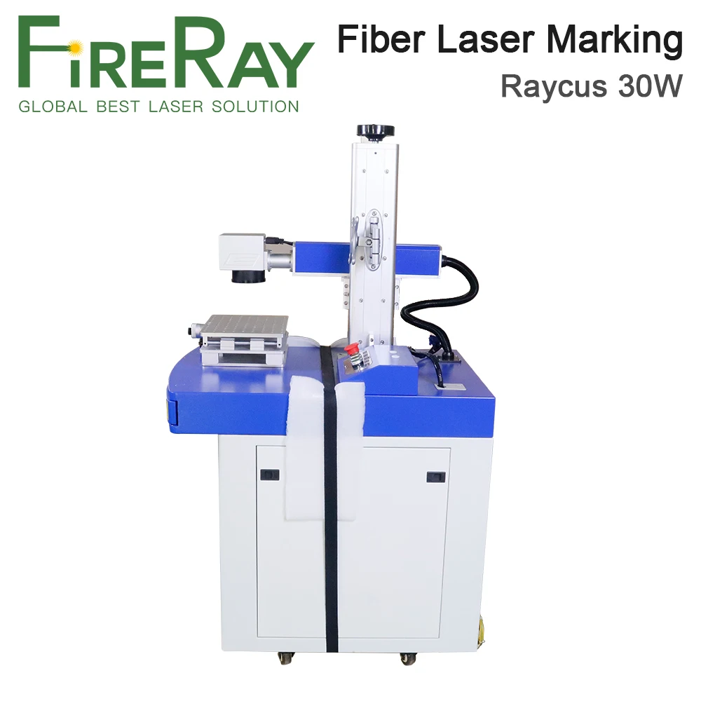 Fireray-máquina de marcação a laser, feita em fibra metálica, 30w, fonte de laser raycus max ipg, marcação de metal, aço inoxidável, 1 pedido