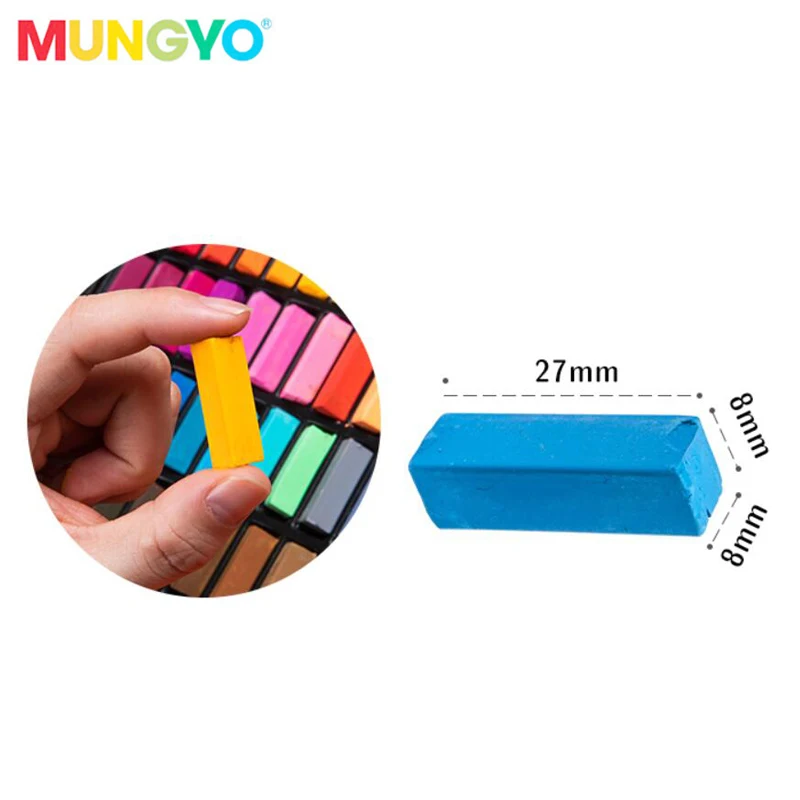 MUNGYO MPS 64/48/32/24 colors soft pastels  Colored Chalk DIY Hair dyed color make up ART drawing paint