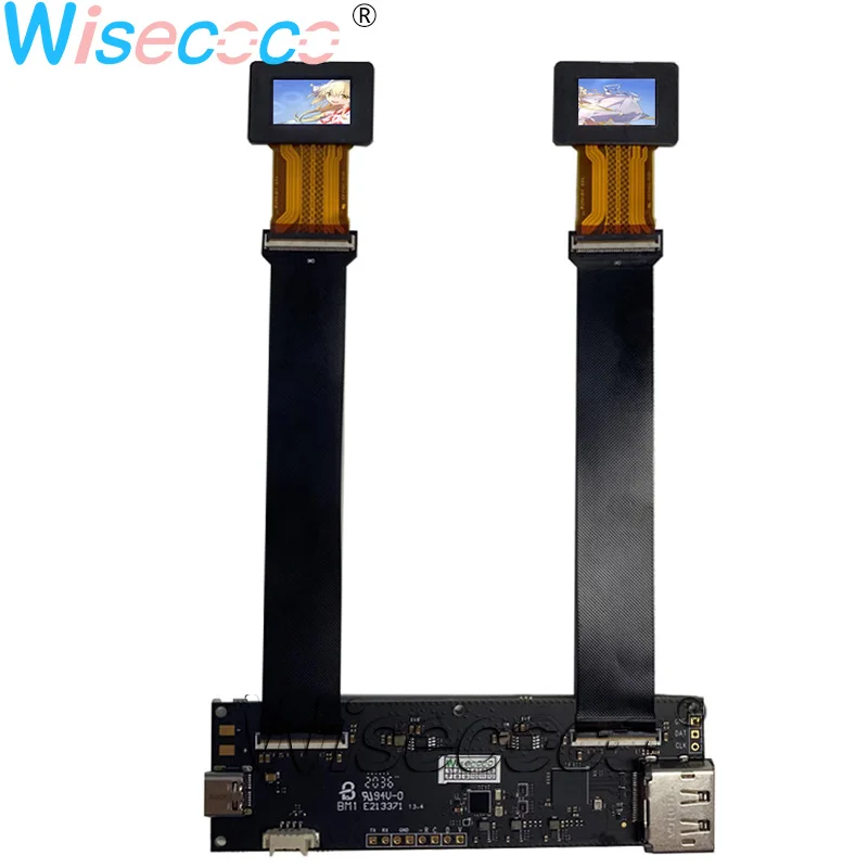 

500 nits luminance 0.71 inch 1920x1080 AMOLED screen with DP Type-c 60hz driver board for VR display