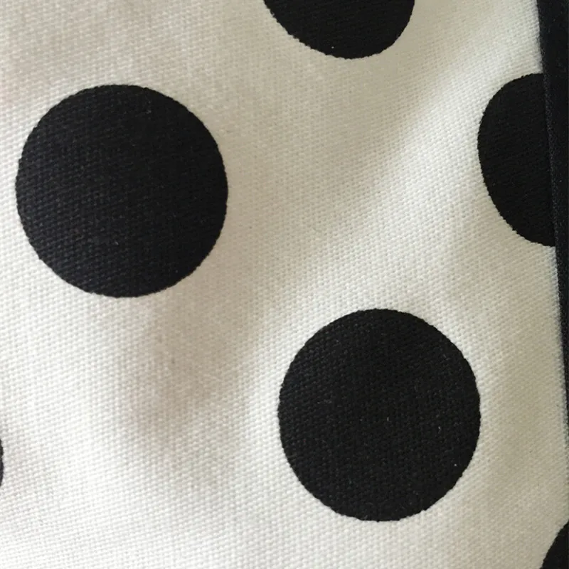 Vintage Retro Polka Dot Double Layer White Black Red Cooking Pinafore Apron for Women Girl BBQ Baking Pastry Work Clothes