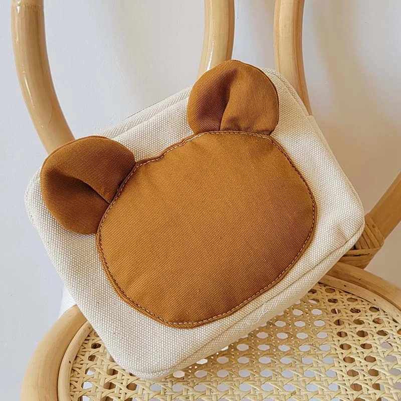 Personnalisez les enfants mode taille sac garçon fille mignon dessin animé maternelle sac à bandoulière porte-monnaie sauvage poitrine sac ours sac