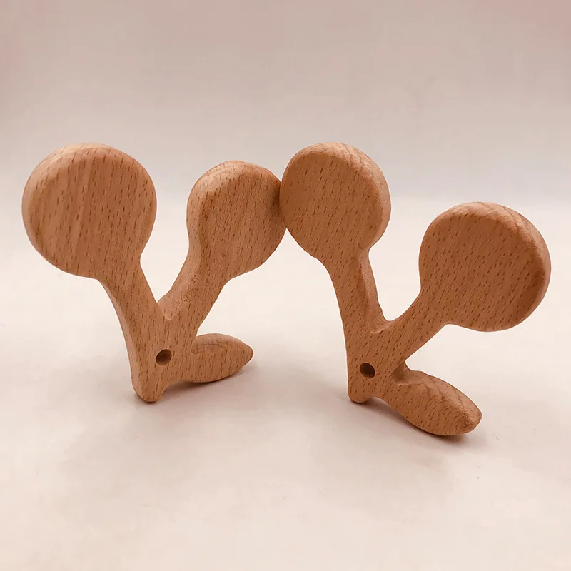 Teethers Baby Molar Ornaments Toys Wood Animal Crafts Toys Wholesale Wood Teether Toy Baby Gym Toys