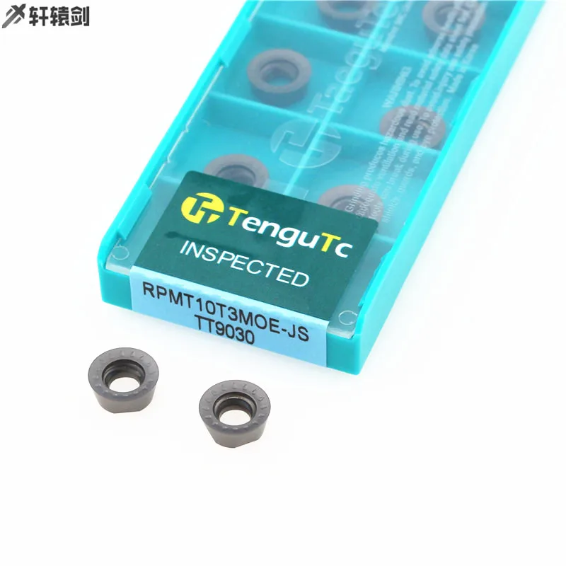10PCS RDMW10T3MO TT TT9030 RPMT10T3MOE JS Milling Blade Carbide Cutting Lathe Tools