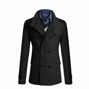 Men's Long Wool Overcoat 3 2026 New Men's Wool Overcoat Long Suit Men Woolen Windbreaker Man Woollen Coat Outer for Men Casual Wear Brand Mens Clothing 3