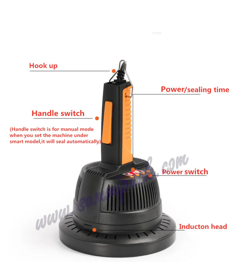 Sigillante portatile di induzione del coperchio della bottiglia di vetro di plastica del foglio di alluminio 20-120mm