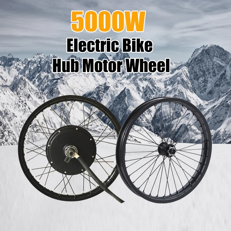 QS V3 205 48v-120v 5000w electric bike hub motor wheel kit macthing with front wheel with hub 20mm e bike kit