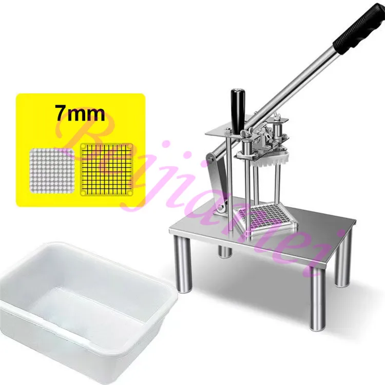 Trancheur de pommes de terre en acier inoxydable, coupe-frites manuel