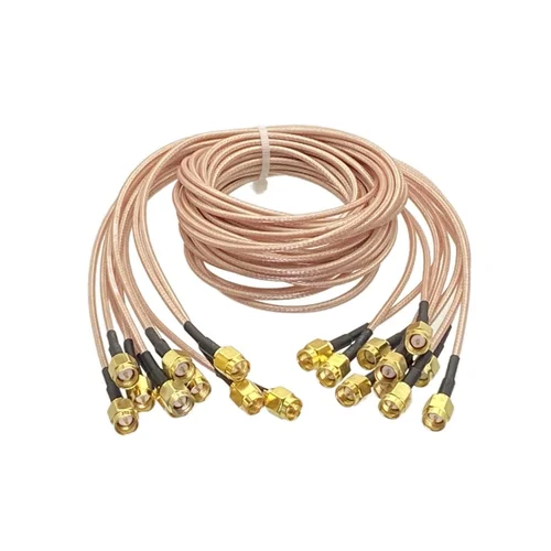 Imagen 2 del producto 5-10 Uds RG316 conector macho SMA a conector macho SMA Cable de puente coaxial RF Pigtail 4 pulgadas ~ 10 pies