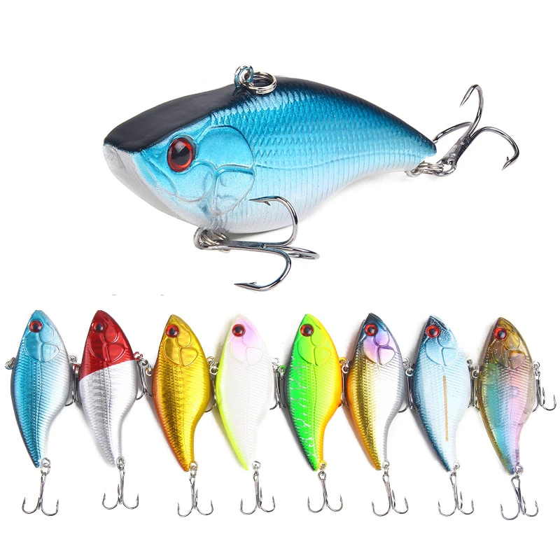 1pcs VIB 18.8g 7cm Fishing Lures VIB Hard Bait Crankbait Artificiais Fishing Wobbler for All Water Levels Bass Fishing Tackle