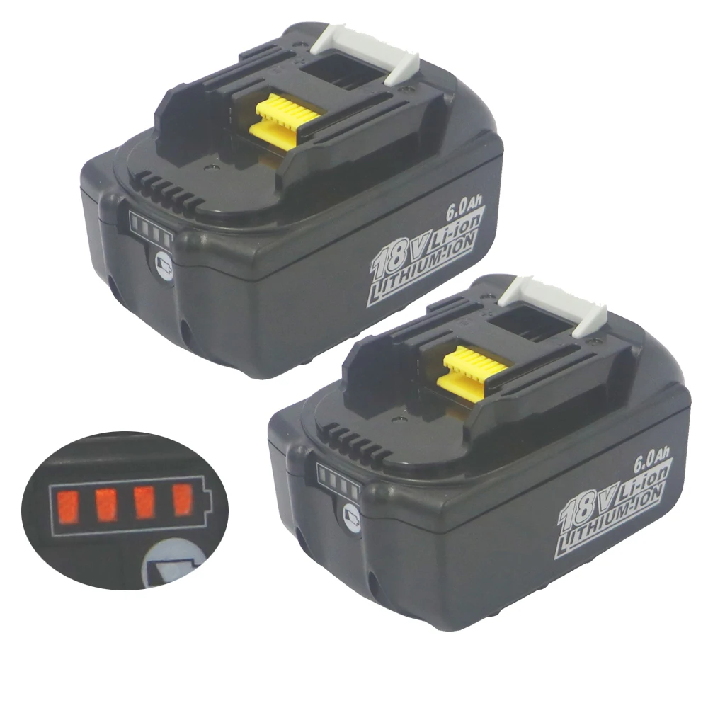 Dvisi 6000MAH 6.AH 18V Li-ion Battery or Set case or BMS for MAKITA Bl1840 Bl1860 Bl1850 BL1830 with Balance BMS Tool Power