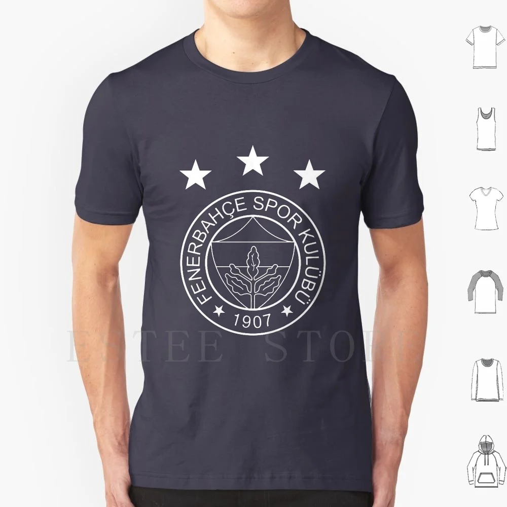 Fenerbahce schwarz t shirt drucken baumwolle fenerbahce 1907 fenerbahce sk fenerbahce fener fb türkisch fußball türke mannschafts fußball