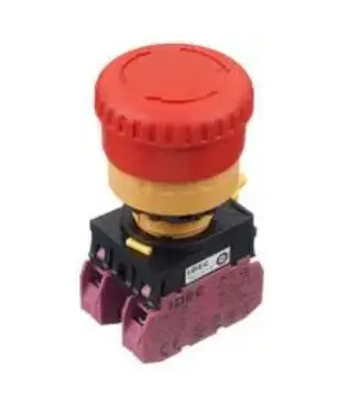 YW1B-V4E02R E-STOP PB SW, DPST-NC, 10A, 120V, SCREW red