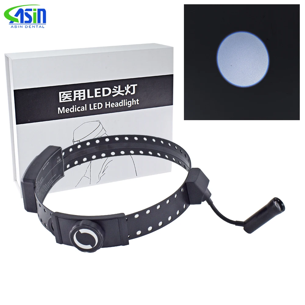 ASIN 5W Wireless ultra-light LED high-brightness dental implant ENT surgical plastic otolaryngology headband medical headlight