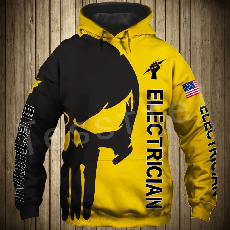 Tessffel Newest Worker Tool Electrician ironworker Tracksuit Funny NewFashion Pullover 3DPrint Zip/Hoodies/Sweatshirts/Jacket A1