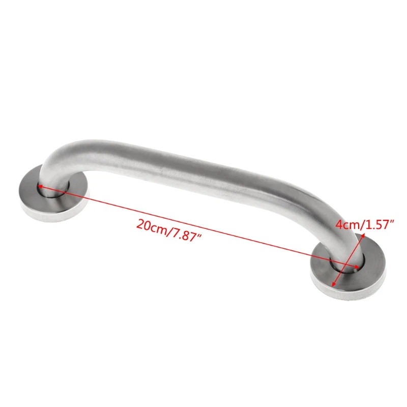D0AC barre d'appui murale en acier inoxydable, Support de douche de salle de bains, poignée de sécurité, serviettes Rail 20cm