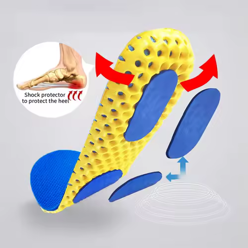 Memory Foam Insoles For Shoes Sole Mesh Deodorant Breathable Cushion Running Insoles For Feet Man Women Orthopedic Insoles - Image 2