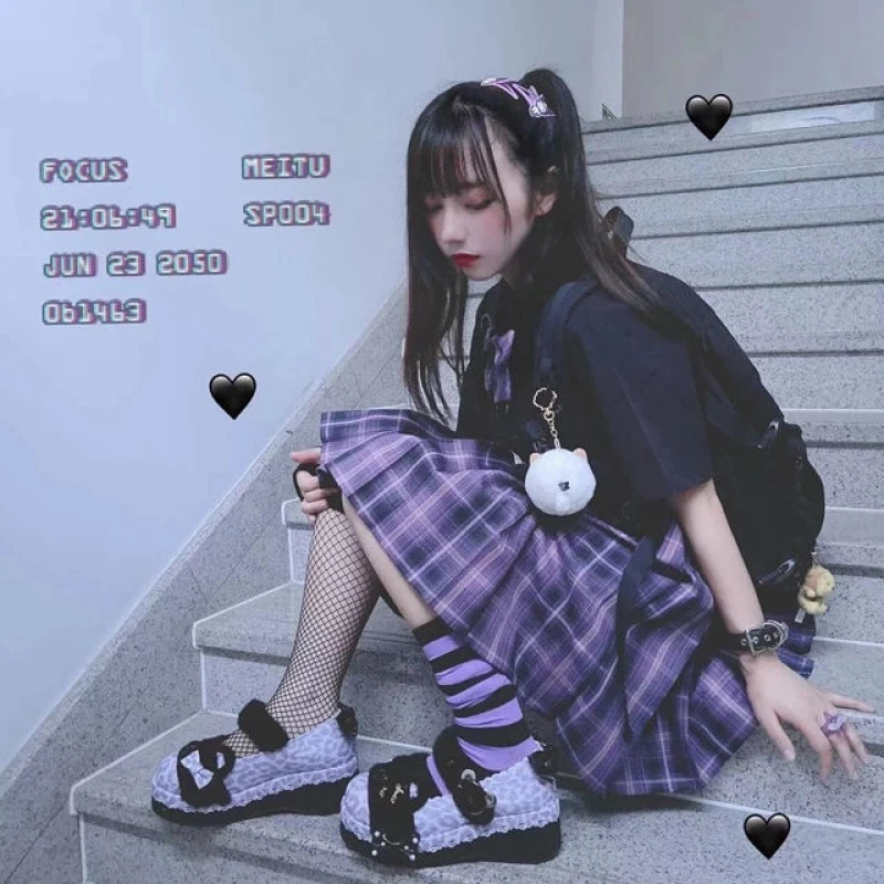 Japanese Harajuku Three piece set Plaid Mini Women Skirt School Uniforms Skirt A-line Sweet High Waist Women kawaii Suits & Sets