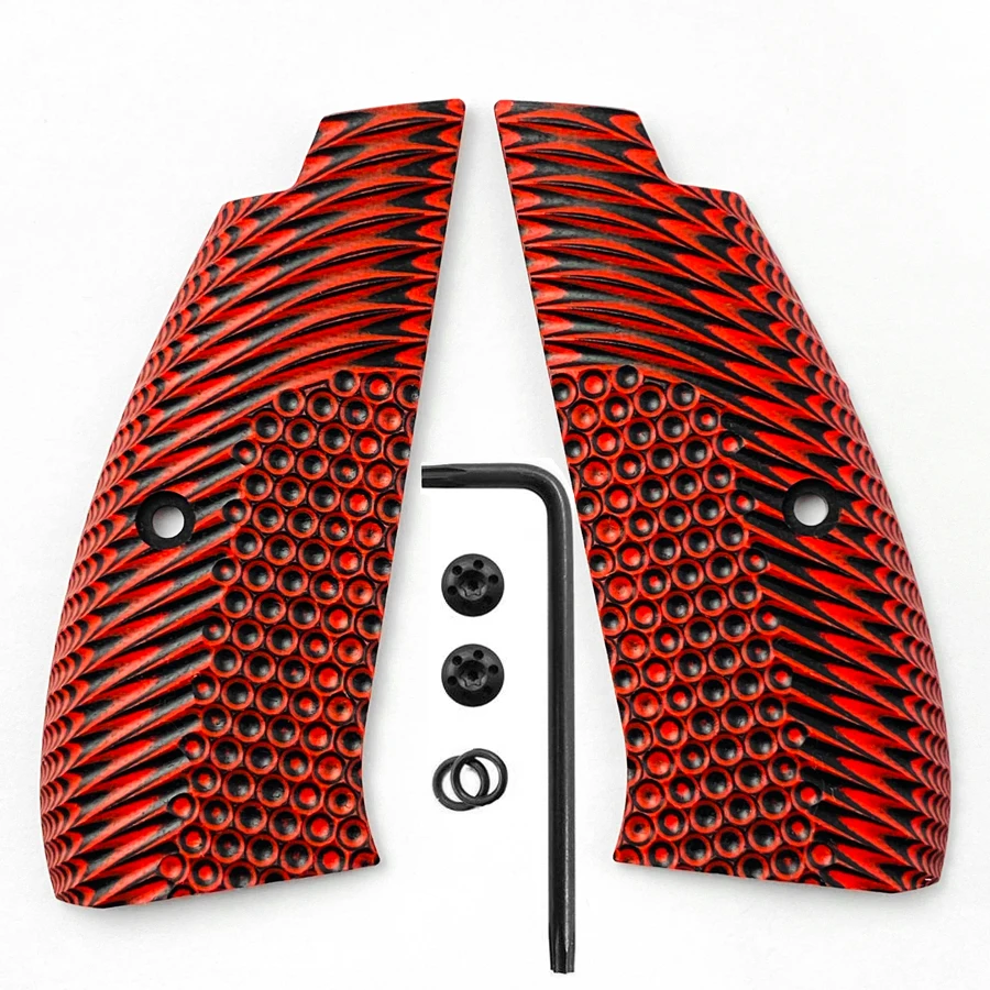 CZ75 Grips G10 Grips for CZ 75 Full Size, SP-01 Series, Shadow 2, 75B BD, Gun Grips Screws Included