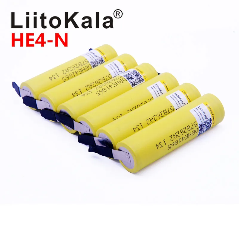 100% new original HE4-N 18650 rechargeable lithium-ion battery 3.6V 2500 mAh battery 20A35A discharge + DIY nickel