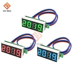 Mini 0.36 inch DC 0V-100V 4 Bits Mini Digital Voltmeter LED Panel Electric Voltage Tester Three Wires Voltage Meter Panel Tester