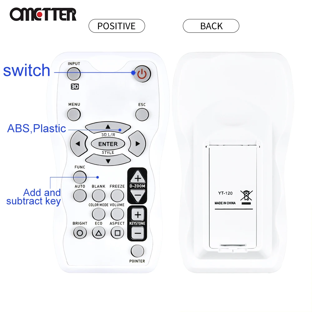 Nuovo YT-100 di YT-120 adatto a telecomando del proiettore Casio XJ-M130 XJ-M140 XJ-M150 XJ-M230 XJ-M240