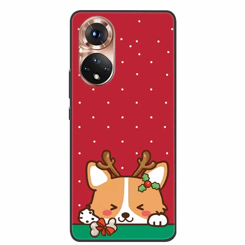 Merry Christmas Painted Cover For Honor 50 Case NTH-AN00 Silicone Soft Slim Phone Case For Honor 50 Lite Honor50 Pro capa Bumper