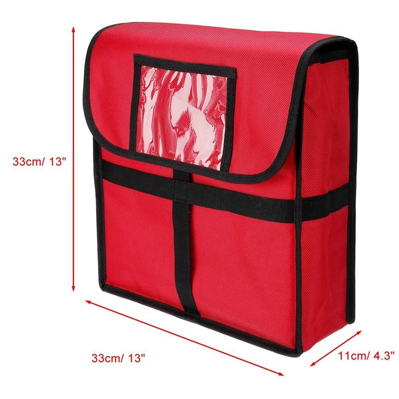 Professional Large Pizza Delivery Bag Moisture-Proof Pizza Box Insulated Pizza Food Delivery Bag