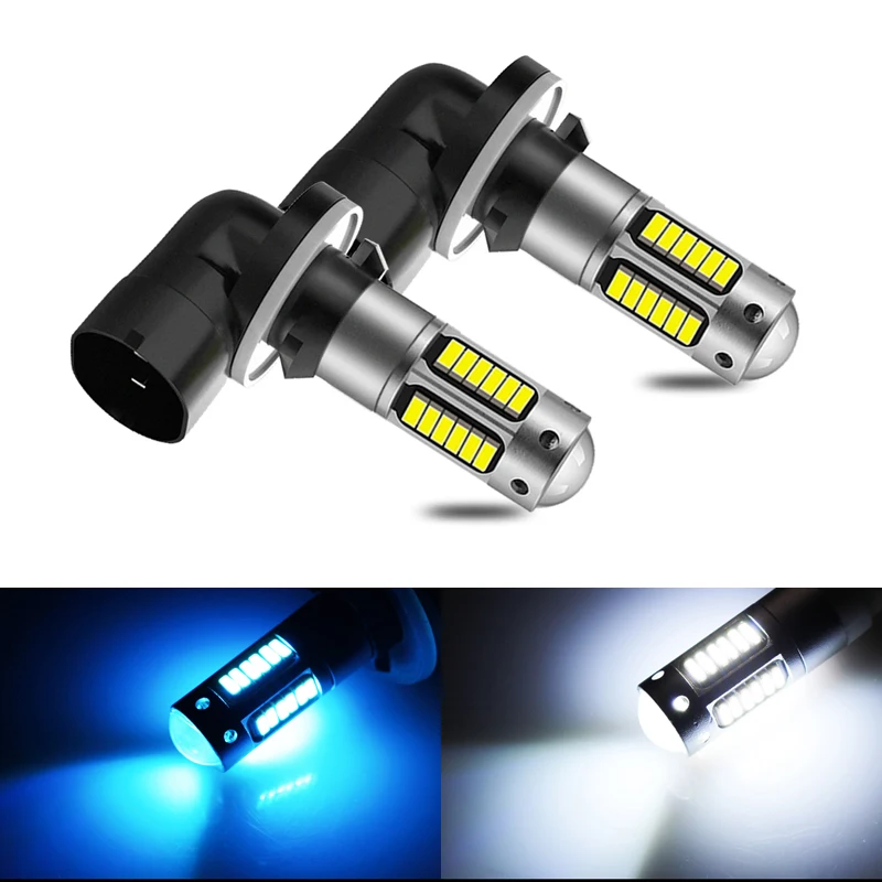 2x 881 H27 H27W/2 Led Bulb Super Bright Auto Fog Lamp Day Running Light Auto Motorcycl Lamp For Car Auto Replacement Bulbs