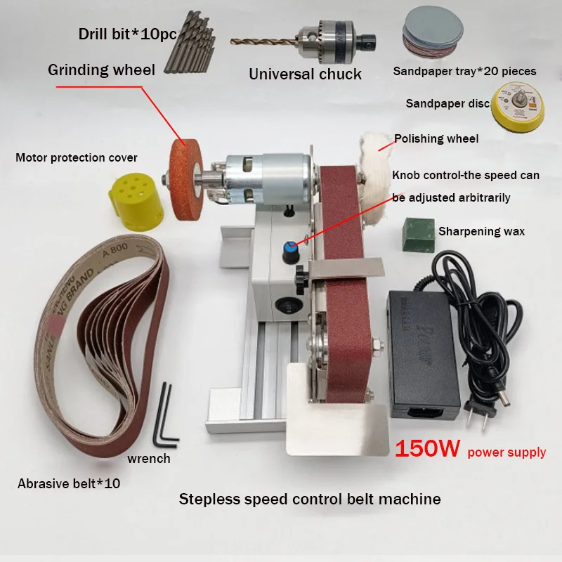 Electric Belt Sander 96/150/400W Desktop Blade Cutter Edge Power Tool 220V DIY Grinding Machine Fixed Angle Sharpening Machine