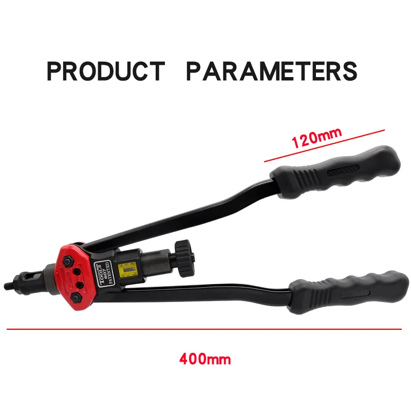 HIFESON ALLSOME BT-607 16" Manual Riveter  Gun Hand Rivet Tool Kit Rivet Nut Setter Nut Setting Tool M3/M4/M5/M6/M8/M10/M12