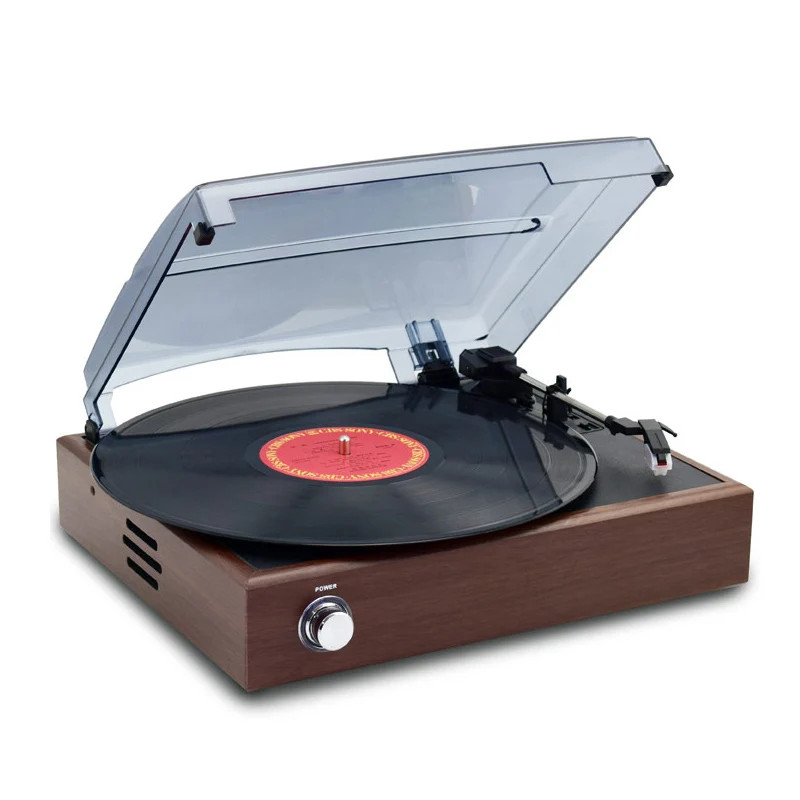 Vinyl record player portable phonograph modern home Bluetooth record player old European LP record player built-in speaker