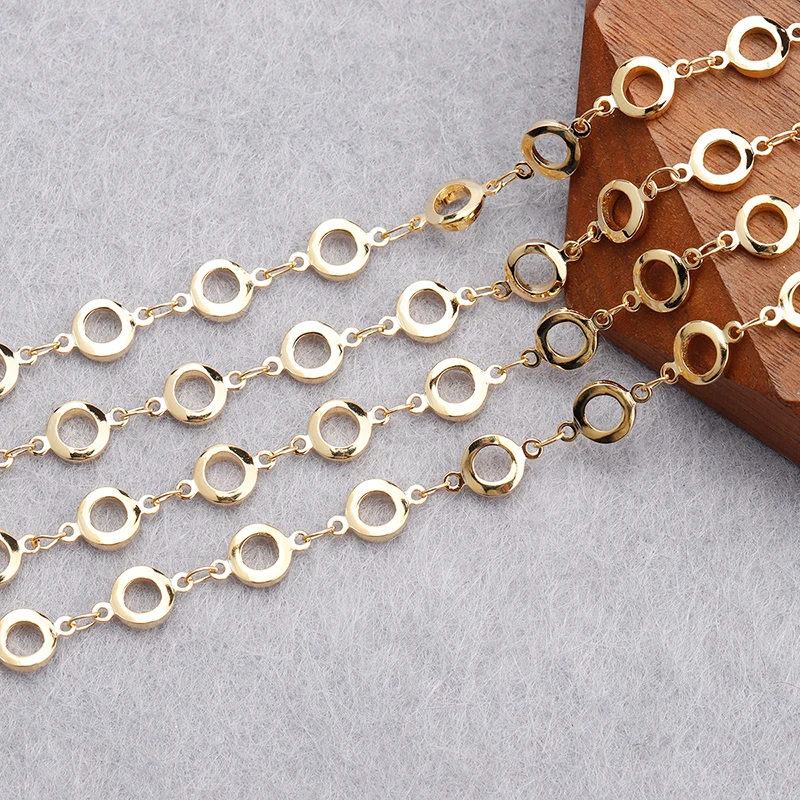 GUFEATHER, 1 m/Los, C164, DIY-Kette, REACH-Pass, nickelfrei, 18 Karat vergoldet, Kupfer, Charm, Schmuckherstellung, DIY-Armband-Halskette – Detail 3