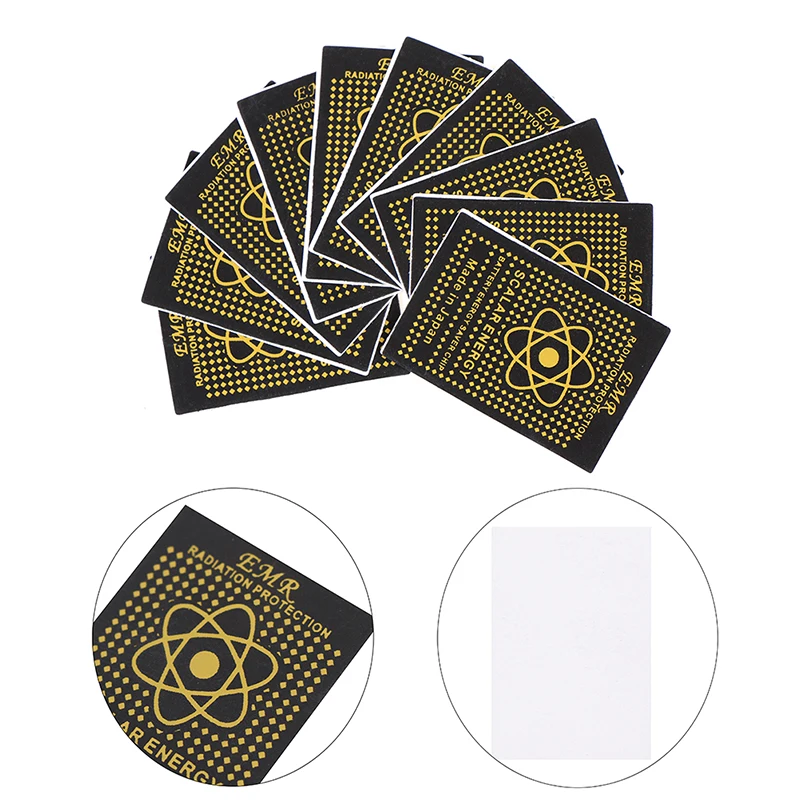 10pcs EMR Scalar Energy Phone Sticker Anti Radiation Chip Shield Keep Health Laptop Anti EMP EMF Protection for Pregnant