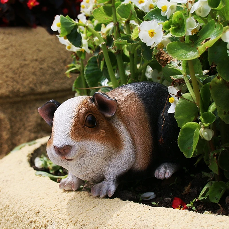 Simulation animal guinea pig ornaments garden decoration courtyard Cavia porcellus country home furnishings