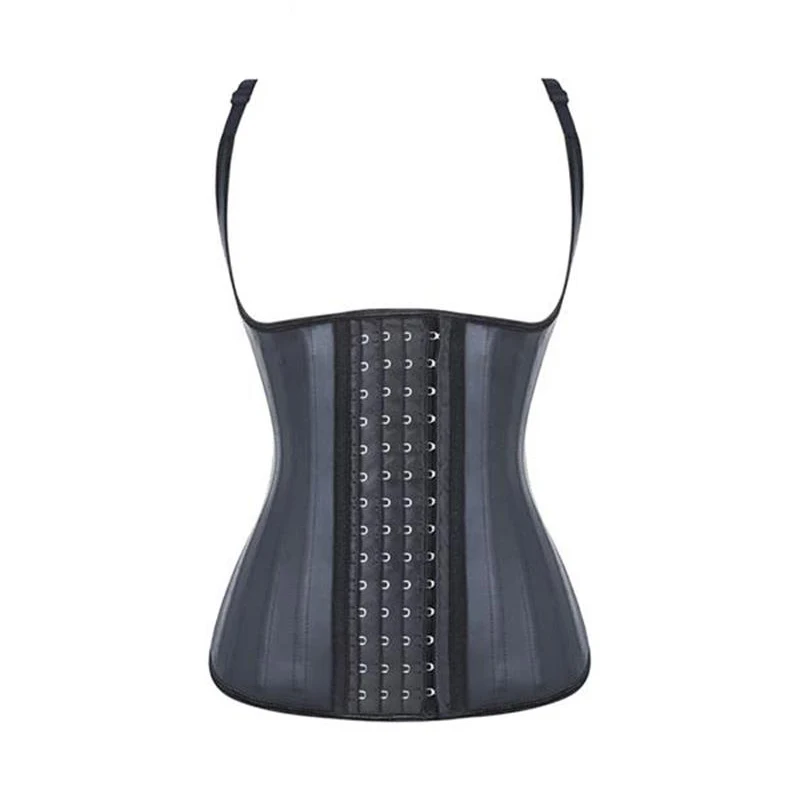 Breasted Corset 25 Steel Boned Waist Trainer Latex Vest Waist Corset Modeling Strap Waist Trainer Bustiers Corsets Plus Size