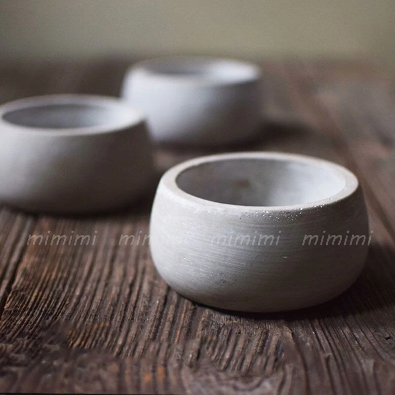 

Circular Flower Pot Mold Bowl-shaped Flower Pot Concrete Silicone Mold Hemispherical Flower Pot Mould Cement Flower Pot Making