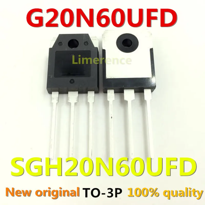 100% nuevo 50 unids/lote original MOSFET IGBT G20N60UFD  SGH20N60UFD 20A600V TO-3P 20N60  Transistor