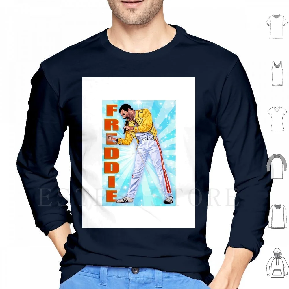 Freddie Hoodies Long Sleeve Music Teddy Freddie Bohemian Rhapsody Love Bohemian Rhapsody Band Legend