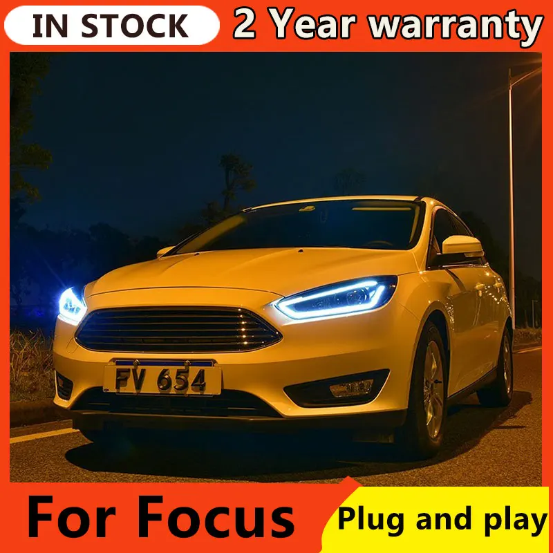 

Car Head Lamp for Ford Focus LED Headlights 2015-2018 Focus 4 LED Headlight Dynamic Signal DRL Hid Bi Xenon Auto Accessories