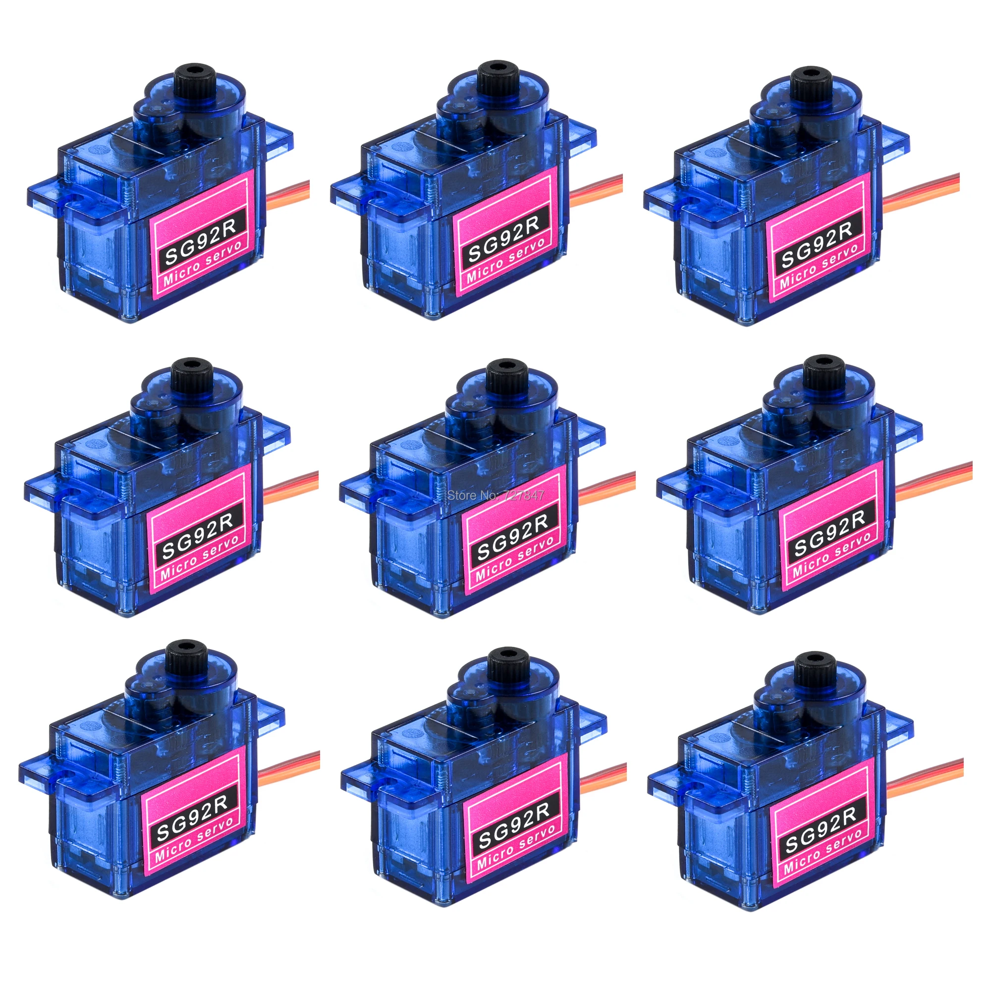 2 sztuk/5 sztuk/10 sztuk/20 sztuk/50 sztuk dużo nowy SG92R SG 92 9G Mini mikro serwo 9g 2.5kg dla RC samolot helikopter...